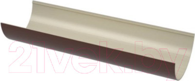Желоб Технониколь ПВХ 683362 (3м, темно-коричневый глянец)