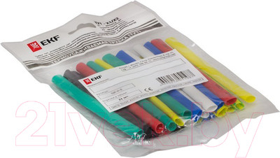 Набор трубок термоусаживаемых EKF TUT-N-8