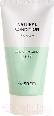 Скраб для лица The Saem Natural Condition Scrub Foam Deep Pore Cleansing  (150мл)