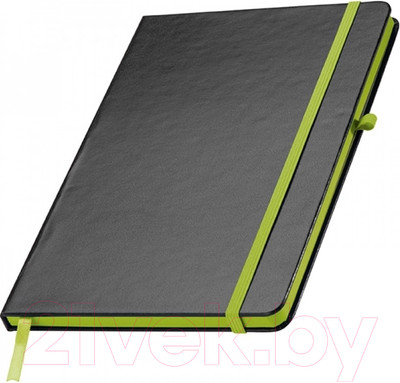 Блокнот Easy Gifts Cuxhaven / 037929 (80л, черный/светло-зеленый)
