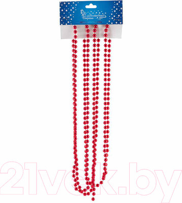 Гирлянда-бусы Волшебная страна Блеск / R104077 (красный)