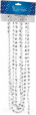 Гирлянда-бусы Волшебная страна Звездочки / R104063 (серебро)