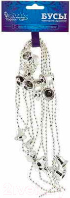Гирлянда-бусы Волшебная страна Колокольчики / R104002 (2.7м, серебро)