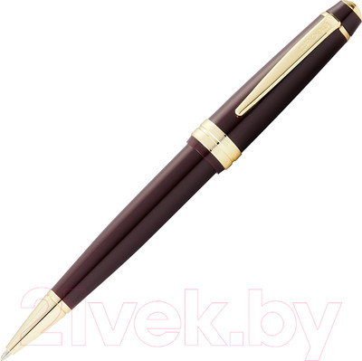 Ручка шариковая имиджевая Cross Bailey Light Polished Burgundy Resin and Gold Tone / AT0742-11 (красный)