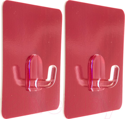 Набор крючков Сила Силиконовые Б0002523 (2шт, красный металлик)