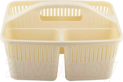 Органайзер для ванной Эльфпласт Clear / EP519 (слоновая кость)