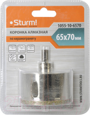 Коронка Sturm! 1055-10-6570