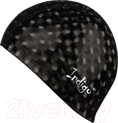 Шапочка для плавания Indigo Sport 3D IN047 (черный)