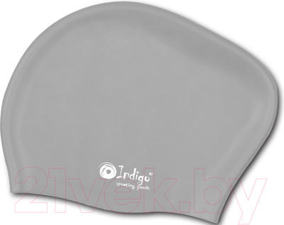 Шапочка для плавания Indigo Sport 801 SC (серый)