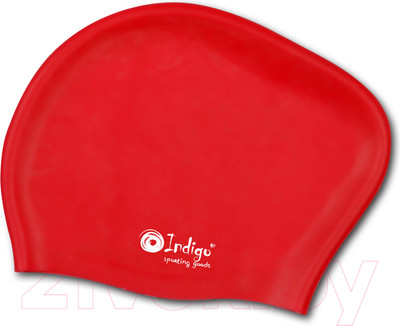 Шапочка для плавания Indigo Sport 807 SC (красный)