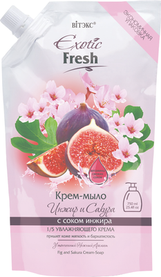 Мыло жидкое Витэкс Exotic Fresh Инжир и Сакура дой-пак (750мл)