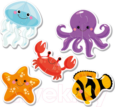 Развивающая игра Baby Toys Обитатели моря / 04119