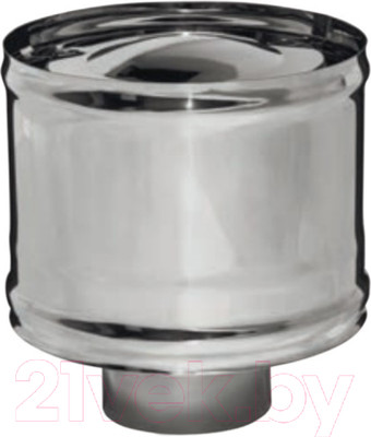 Колпак для труб Ferrum 430/0.5мм Ф110 / f2002 (с ветрозащитой)