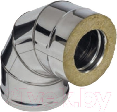 Поворот для труб Ferrum 90° 430/0.8мм Ф115x200 / f4232