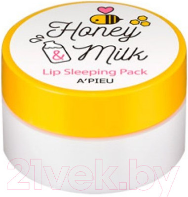 Маска для губ A'Pieu Honey & Milk Lip Sleeping Pack