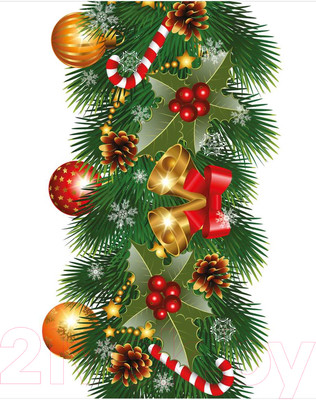 Скатерть JoyArty Новогодняя ветка / tcox_37065 (180x145)