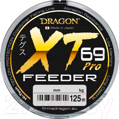 Леска монофильная Dragon XT 69 Hi-Tech Pro Feeder 0.22мм 125м / 33-31-025