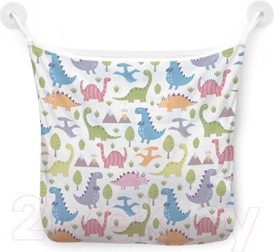 Органайзер для ванной JoyArty Цветные динозавры / tgb_47608