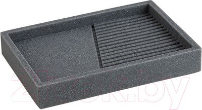 Мыльница Perfecto Linea 35-618400 (серый)