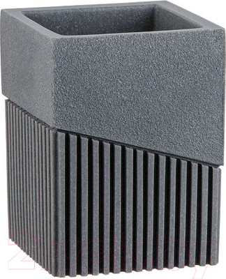 Стакан для зубной щетки и пасты Perfecto Linea 35-618300 (серый)