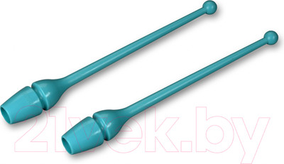 Булавы для художественной гимнастики Indigo Sport SM-352 (бирюзовый)
