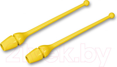 Булавы для художественной гимнастики Indigo Sport SM-352 (желтый)