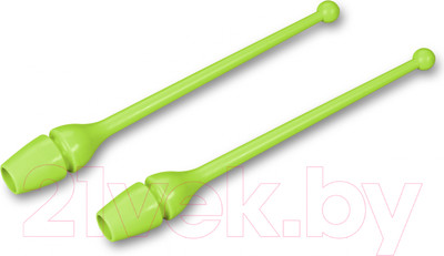 Булавы для художественной гимнастики Indigo Sport SM-352 (салатовый)