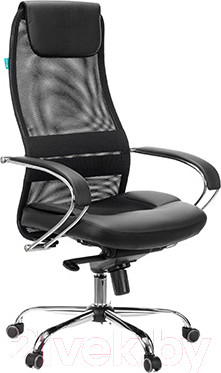 Кресло офисное Бюрократ CH-609SL (сетка черная TW-01/TW-11/искусственная кожа/ткань)
