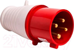 Вилка силовая EKF 024 3Р+РЕ 32А 380В IP44