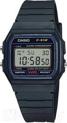 Часы наручные мужские Casio F-91W-1