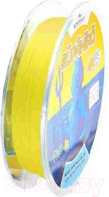 Леска плетеная Namazu Supahiro 4Х 0.18мм (100м, желтый)