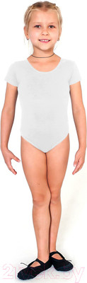 Купальник для художественной гимнастики Indigo Sport SM-327 (р.46, белый)