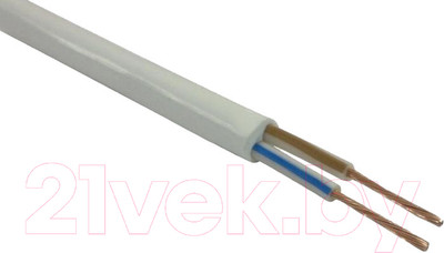 Провод силовой Поиск-1 ПВС 2x1.5 (50м, белый)