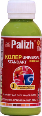 Колеровочная паста Palizh Standart №34 универсальная (140г, лаймовый)