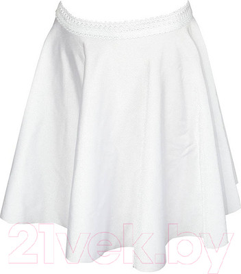 Юбка для художественной гимнастики Indigo Sport SM-078 (р. 36-38, белый)