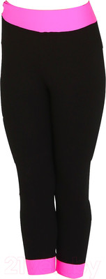 Бриджи гимнастические Indigo Sport SM-355 (р.36, черный/фуксия)