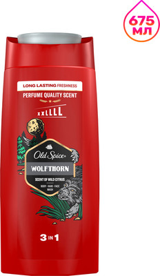 Шампунь-гель для душа Old Spice Wolfthorn (675мл)