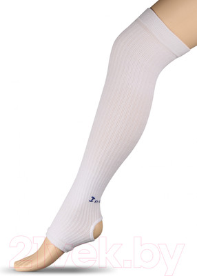 Гетры для художественной гимнастики Indigo Sport Компрессионные ЛВ3 (40см, белый)