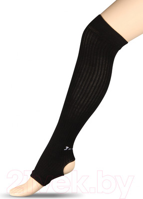 Гетры для художественной гимнастики Indigo Sport Компрессионные ЛВ3 (30см, черный)