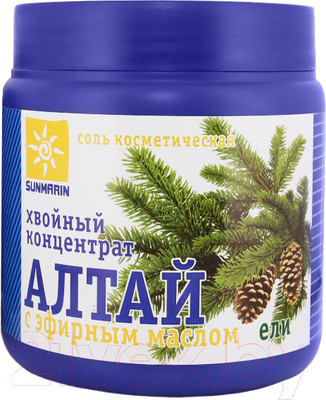 Соль для ванны Medicalfort Хвойный концентрат Алтай с эфирным маслом ели (700г)