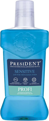 Ополаскиватель для полости рта PresiDent Sensitive / 34308 (250мл)
