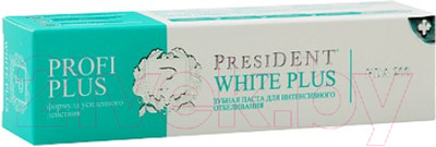 Зубная паста PresiDent Profi Plus White Plus / 34401 (30мл)