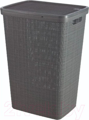 Корзина для белья Curver Jute / 245975 (58л, темно-серый)