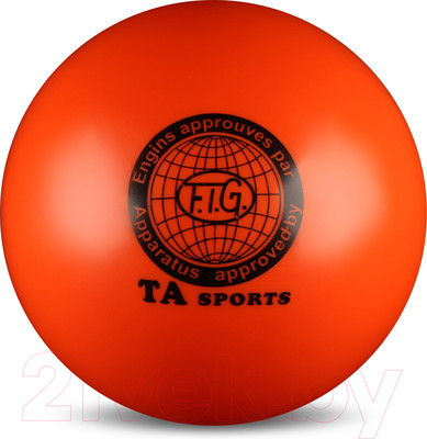 Мяч для художественной гимнастики No Brand I-1 (оранжевый)