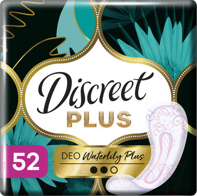 Прокладки ежедневные Discreet Deo Water Lily Plus Trio (52шт)