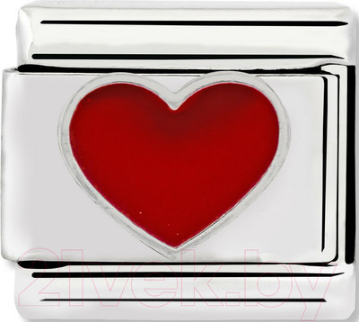 Звено для браслета NominatioN Красное сердце 330202/17
