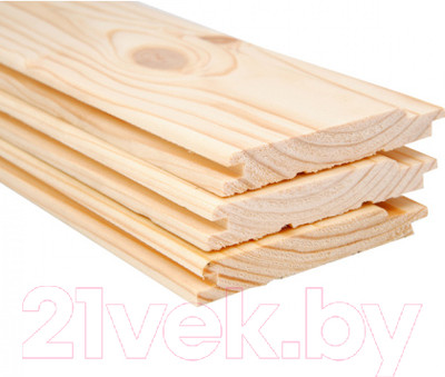 Вагонка No Brand Хвоя сорт В 12.5x96x2000 (10шт в упаковке)