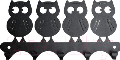 Ключница настенная KN Совы (черный)