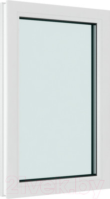 Окно ПВХ Brusbox Одностворчатое глухое 3 стекла (1200x800x60)