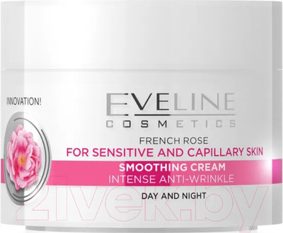 Крем для лица Eveline Cosmetics С экстрактом Французской Розы Омолаживающий против морщин (50мл)